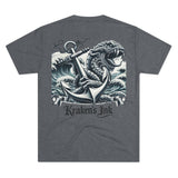 Kraken's Ink Anchor Drop Unisex Tri-Blend Crew Tee