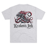 Kraken's Ink Dragon Unisex Tri-Blend Crew Tee