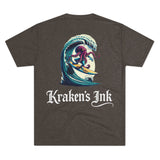 Kraken's Ink Surfing USA Unisex Tri-Blend Crew Tee