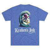Kraken's Ink Surfing USA Unisex Tri-Blend Crew Tee