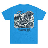 Kraken's Ink Anchor Drop Unisex Tri-Blend Crew Tee