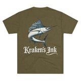 Kraken's Ink Sailfish Unisex Tri-Blend Crew Tee