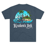 Kraken's Ink Island Livin' Unisex Tri-Blend Crew Tee
