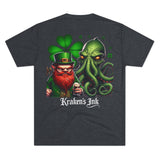 Kraken's Ink Leprechaun Unisex Tri-Blend Crew Tee