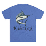 Kraken's Ink Sailfish Unisex Tri-Blend Crew Tee