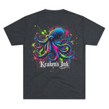Kraken's Ink Paintball Splatter Unisex Tri-Blend Crew Tee