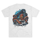 Kraken's Ink Godzilla & Kraken (クラーケン) Unisex Tri-Blend Crew Tee