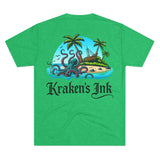 Kraken's Ink Island Livin' Unisex Tri-Blend Crew Tee