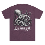 Kraken's Ink Ship Wheel Unisex T-Shirt