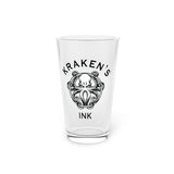 Kraken's Ink 16oz Pint Glass