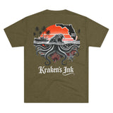 Kraken's Ink FL Waters Unisex Tri-Blend Crew Tee