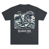 Kraken's Ink Anchor Drop Unisex Tri-Blend Crew Tee