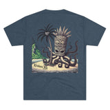 Kraken's Ink Tiki Island Unisex Tri-Blend Crew Tee