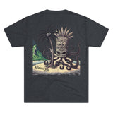 Kraken's Ink Tiki Island Unisex Tri-Blend Crew Tee