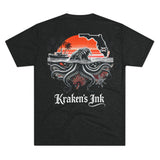 Kraken's Ink FL Waters Unisex Tri-Blend Crew Tee