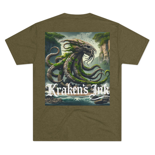 Kraken's Ink Rock Monster Unisex Tri-Blend Crew Tee