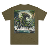 Kraken's Ink Rock Monster Unisex Tri-Blend Crew Tee