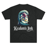 Kraken's Ink Surfing USA Unisex Tri-Blend Crew Tee