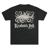 Kraken's Ink Snook Tentacles Unisex Tri-Blend Crew Tee