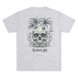 Kraken's Ink Skull Island Unisex Tri-Blend Crew Tee