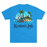 Kraken's Ink Island Livin' Unisex Tri-Blend Crew Tee