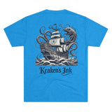 Kraken's Ink Clipper Ship Unisex Tri-Blend Crew Tee