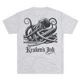 Kraken's Ink Rope Tangle Unisex Tri-Blend Crew Tee