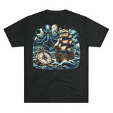 Kraken's Ink Compass Path Tri-Blend Crew Tee