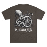 Kraken's Ink Ship Wheel Unisex T-Shirt