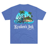 Kraken's Ink Island Livin' Unisex Tri-Blend Crew Tee