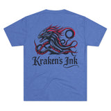 Kraken's Ink Dragon Unisex Tri-Blend Crew Tee
