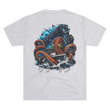 Kraken's Ink Godzilla & Kraken (クラーケン) Unisex Tri-Blend Crew Tee