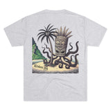 Kraken's Ink Tiki Island Unisex Tri-Blend Crew Tee