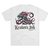 Kraken's Ink Dragon Unisex Tri-Blend Crew Tee