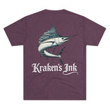Kraken's Ink Sailfish Unisex Tri-Blend Crew Tee