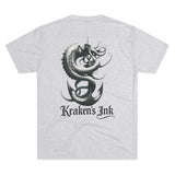 Kraken's Ink Anchor Ride Unisex Tri-Blend Crew Tee