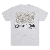 Kraken's Ink Snook Tentacles Unisex Tri-Blend Crew Tee