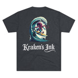 Kraken's Ink Surfing USA Unisex Tri-Blend Crew Tee