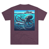 Kraken's Ink Below Unisex Tri-Blend Crew Tee
