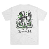 Kraken's Ink Clover Unisex Tri-Blend Crew Tee