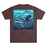 Kraken's Ink Below Unisex Tri-Blend Crew Tee