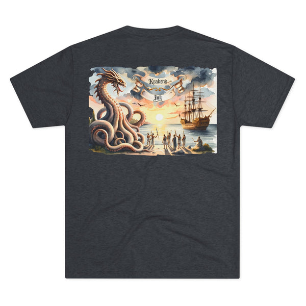 Kraken's Ink Odyssey Unisex Tri-Blend Crew Tee