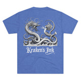 Kraken's Ink Mermaid Tangle Tri-Blend Crew Tee