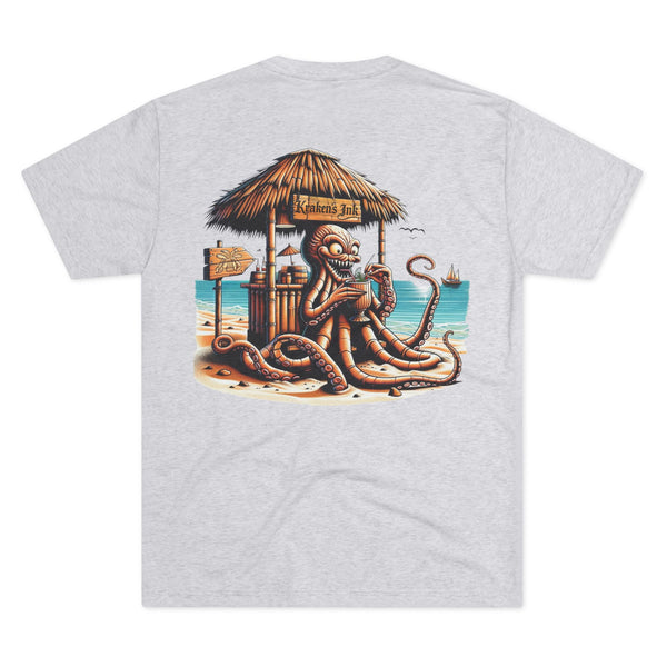 Kraken's Ink Tiki Bar Unisex Tri-Blend Crew Tee