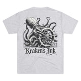 Kraken's Ink Ship Wheel Unisex T-Shirt