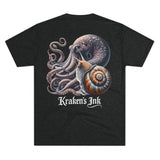 Kraken's Ink The Kraken & The Snail Unisex Tri-Blend Crew Tee