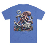 Kraken's Ink Anchor Love Unisex Tri-Blend Tee