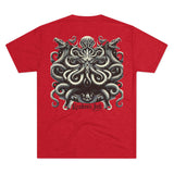 Kraken's Ink Dragon Swirl Unisex Tri-Blend Crew Tee