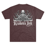 Kraken's Ink Portrait Unisex Tri-Blend Crew Tee