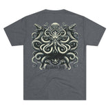 Kraken's Ink Dragon Swirl Unisex Tri-Blend Crew Tee